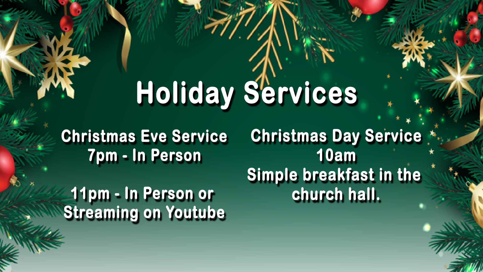 CHristmas Services