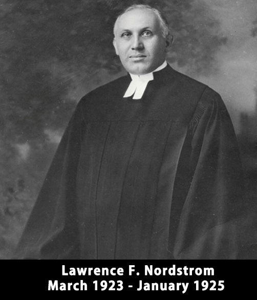 Historical portrait of Rev. Lawrence F. Nordstrom