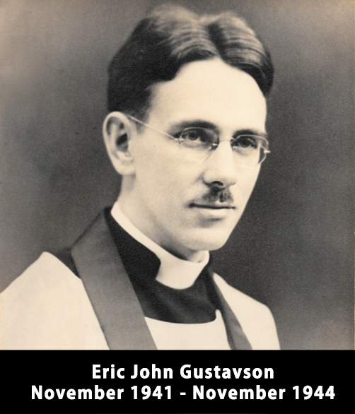 Historical portrait of Rev. Eric John Gustavson
