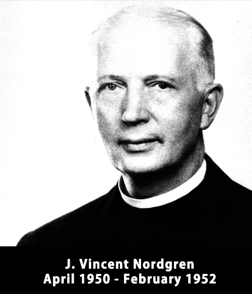Historical portrait of Rev. J. Vincent Nordgren